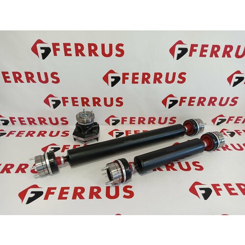 Комплект карданов на шрусах 3шт (длин/кор+промвал 21213) красный п/у для Нивы