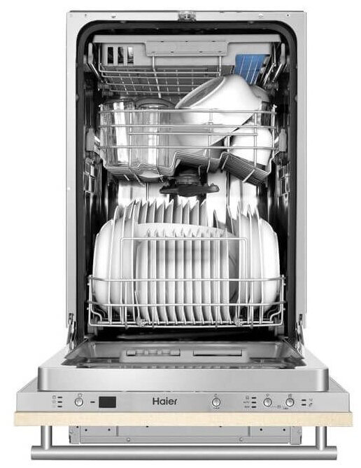 Встраиваемая посудомоечная машина Haier DW10-198BT3RU, серебристый