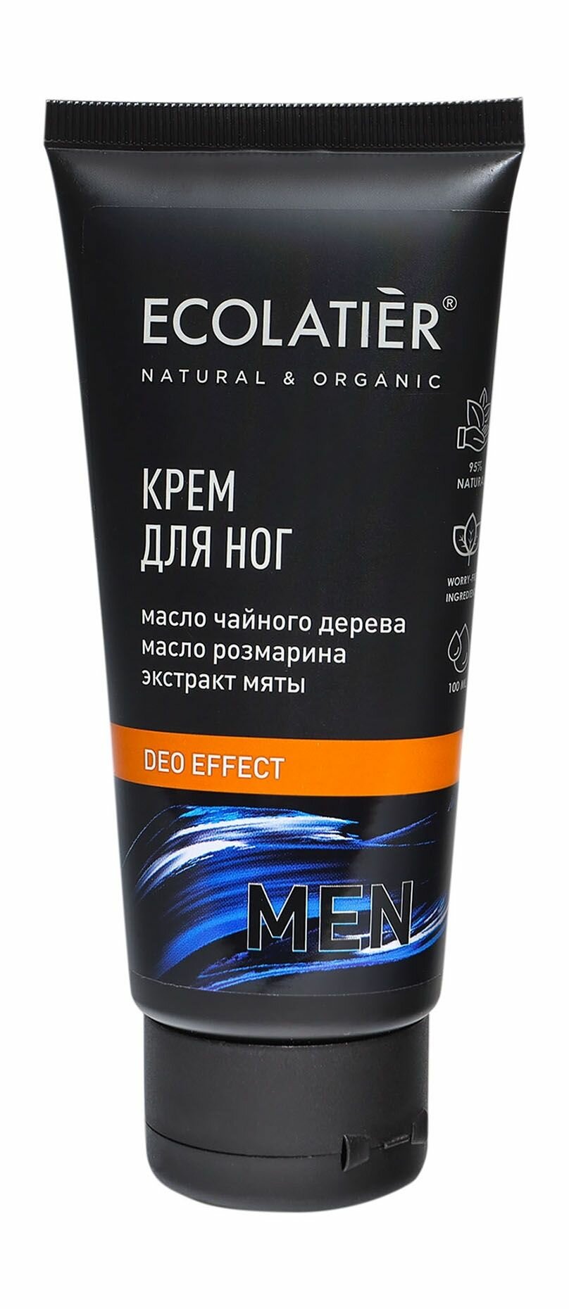 ECOLATIER Крем для ног Deo Effect муж 100 мл
