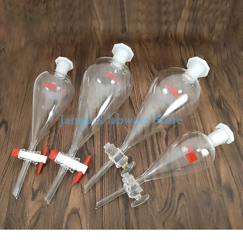 Стеклянная разделительная воронка 30-1000 мл, 250ml (glass piston)