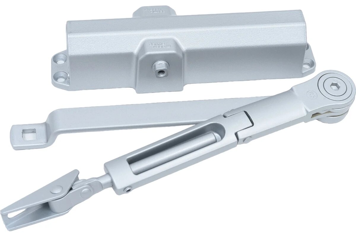 Доводчик дверной Dorma TS 68 EN 2/3/4, со складным рычагом, серый