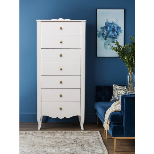 Комод Асти узкий PRIME h=133,5 см белый