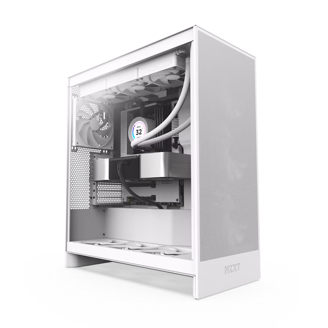 Компьютерный корпус NZXT H7 Flow, белый, mid-tower (CM-H72FW-01)