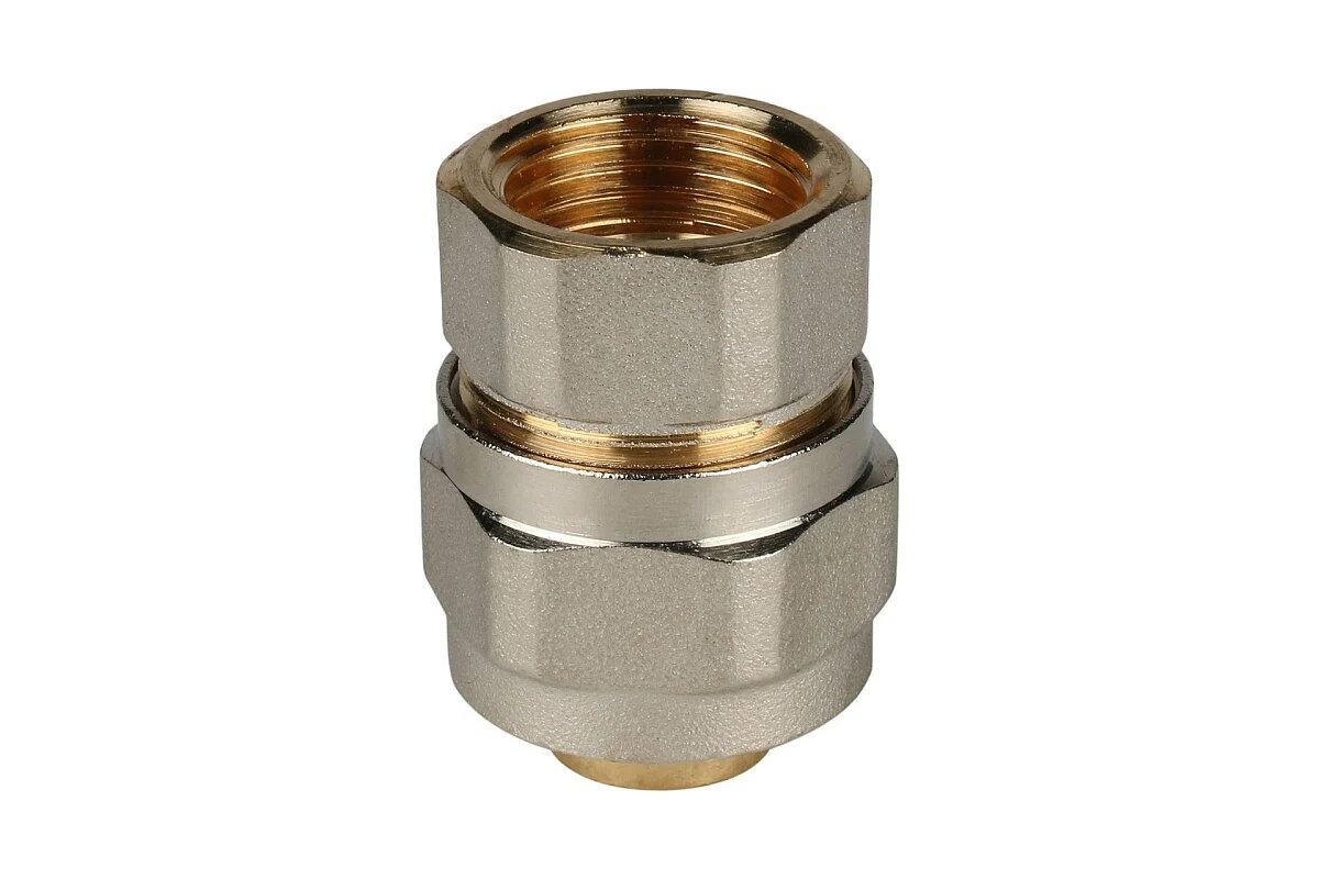 соединитель обжим STOUT металлопластиковый ВР 1/2х20 - фото №3