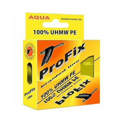 AQUA Плетеный шнур AQUA ProFix olive, d=0,10mm