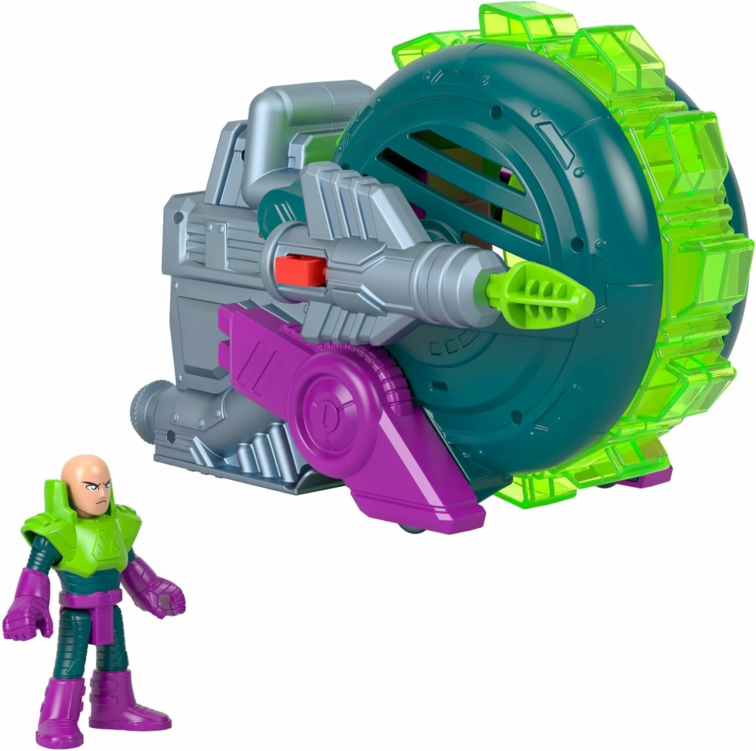 Игровой набор Fisher-Price Imaginext DC Super Friends - Транспортное средство и фигурка суперзлодея Лекса Лютора - HVY17 — фото 1