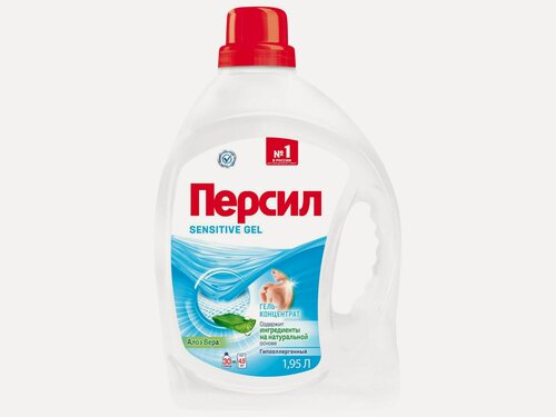 Изображение товара Гель для стирки Персил Sensitive для чувствительной кожи 30 стирок, 1.95л