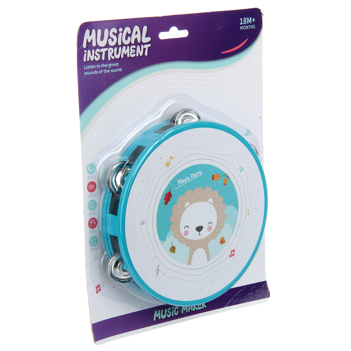 Игрушка музыкальная Veld Co бубен — фото 1