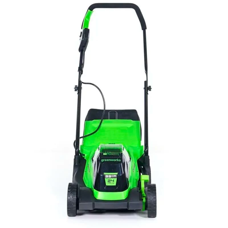 Изображение Газонокосилка аккумуляторная GreenWorks GD24LM33K2 24V 33см 1хАКБ 2Ач и ЗУ (2516107UA)