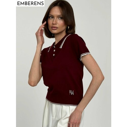 фото Джемпер emberens, размер 40-46, , бордовый, бордовый