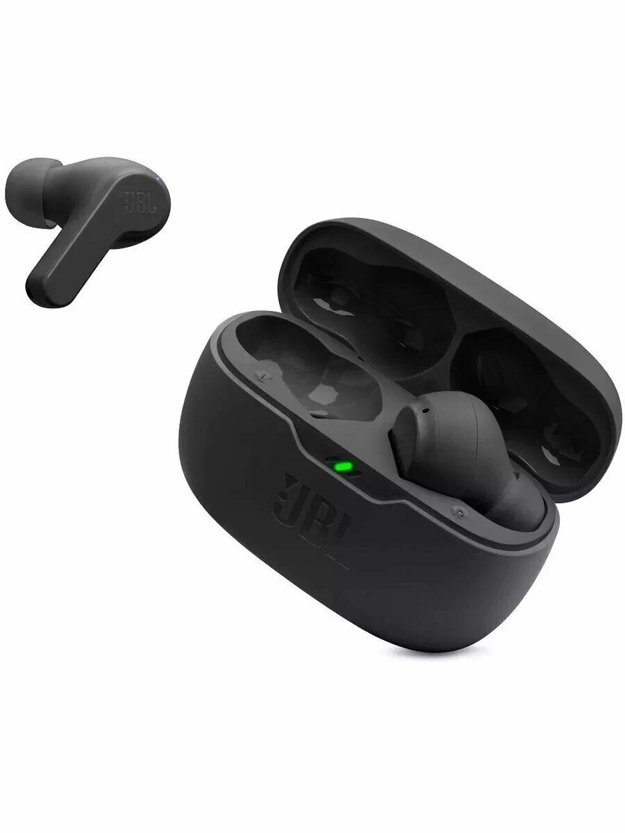 JBL Наушники беспроводные с микрофоном JBL Wave Beam, Bluetooth, USB Type-C — фото 1