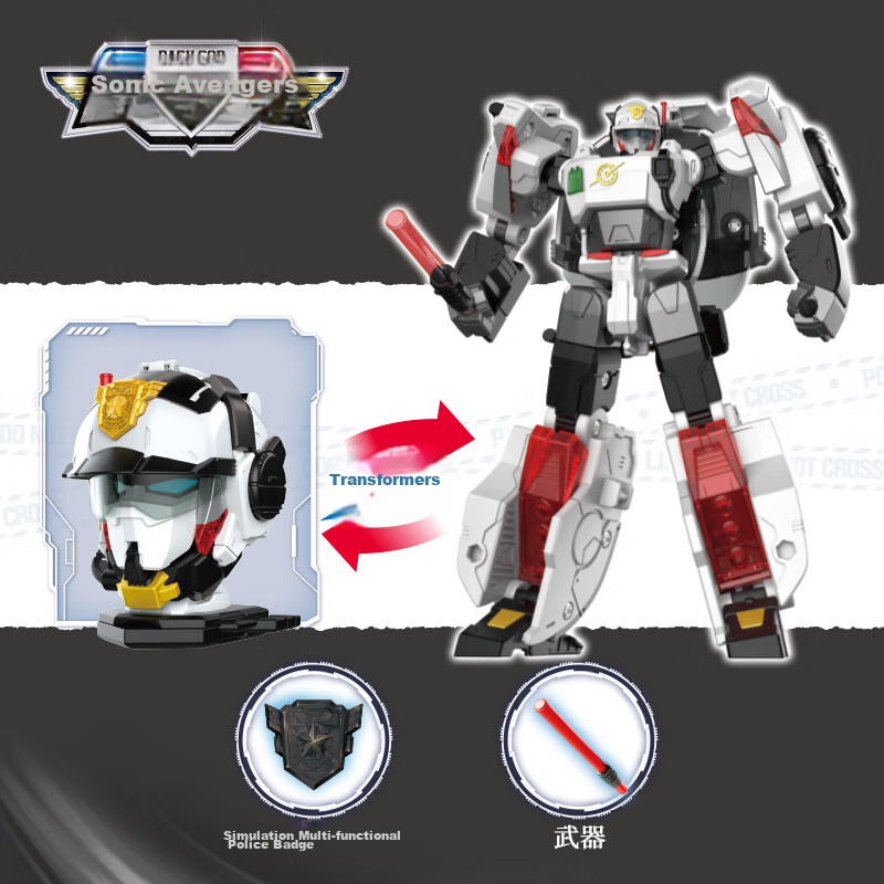 Игрушечные Роботы Xiaomi Mini Special Agent Team 7： Battle Force, Sonic Battle Force, Dual-Form Mecha, Xiaomi Battle Force, Transforming Robot, Weapon Delivery Toy