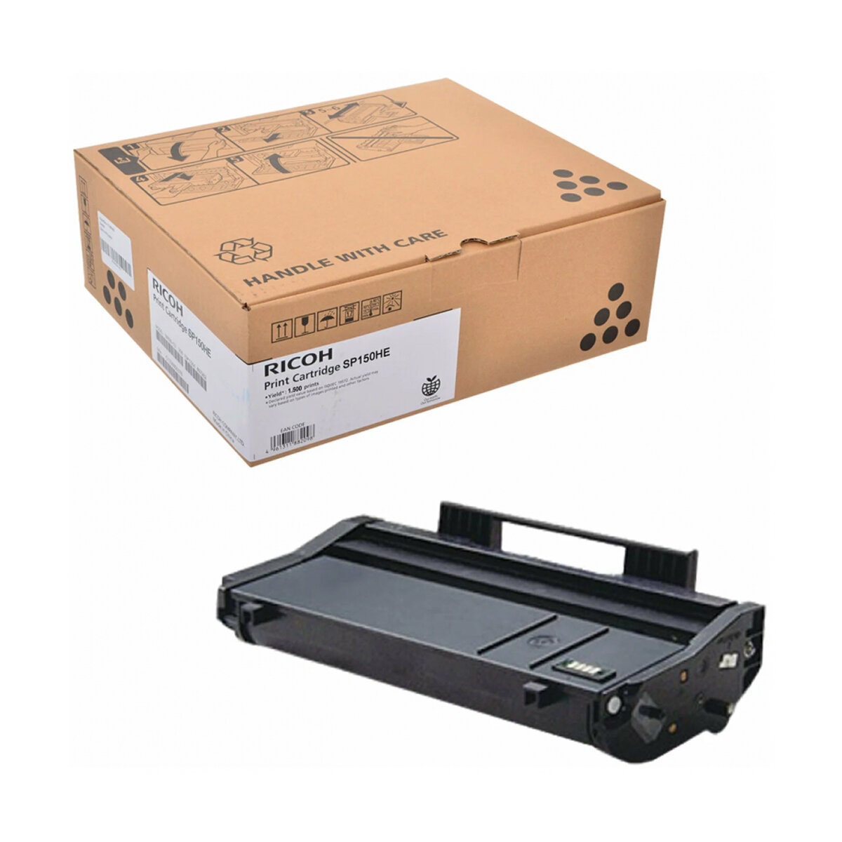 Картридж лазерный Ricoh SP 150HE, ресурс 1500 страниц, черный