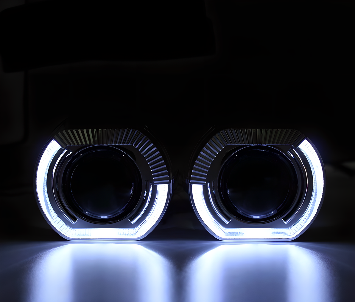 Декоративные бленды (маски) №135BGD3 для линз 2.8" и 3.0", с CREE LED габаритами с функцией притухания — фото 1