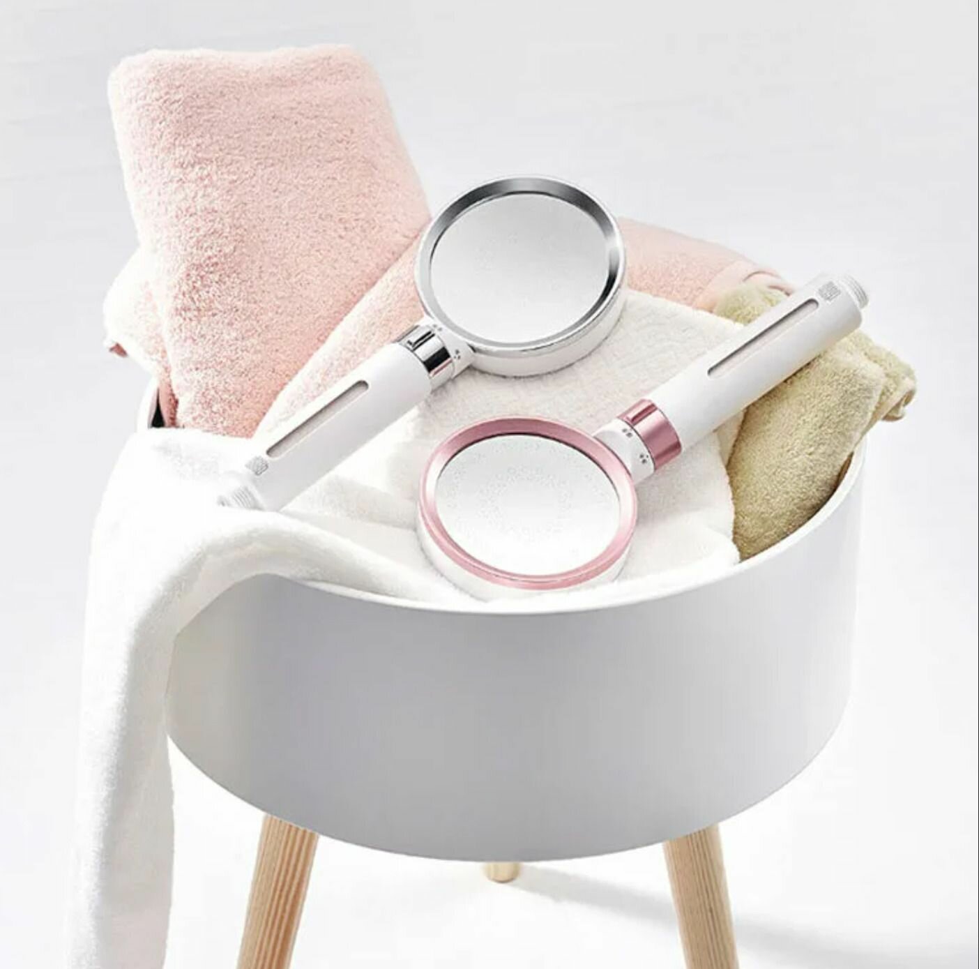 Картинки Лейка для душа Xiaomi DXHS004-1, очищающая вода, 2 режима струи, квадратной формы