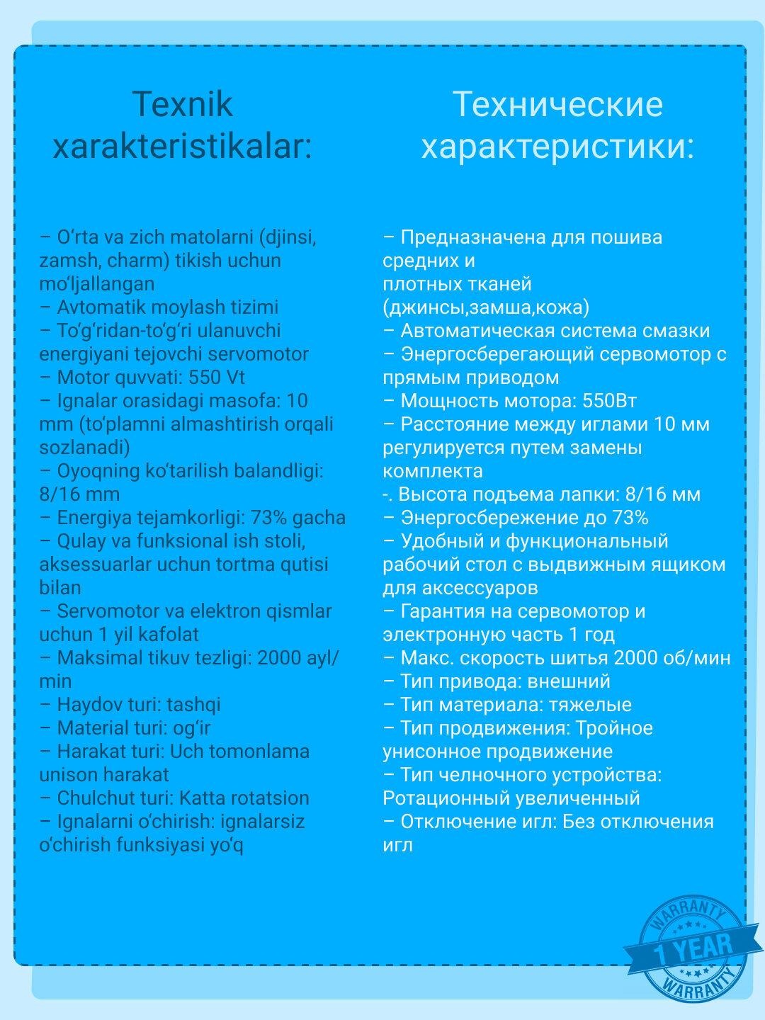 Dison 5942-2, двухигольная швейная машина с шагающей лапкой, для тяжелых материалов — фото 1
