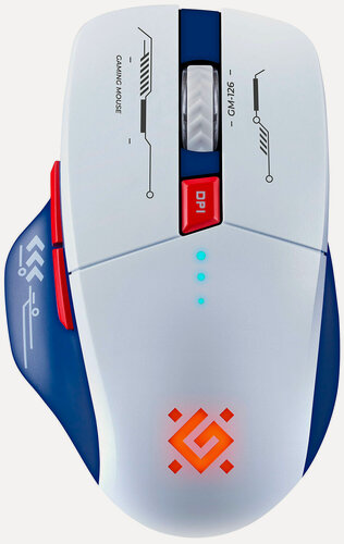 Изображение товара Беспроводная игровая мышь Defender Tisa GM-126, белый/синий