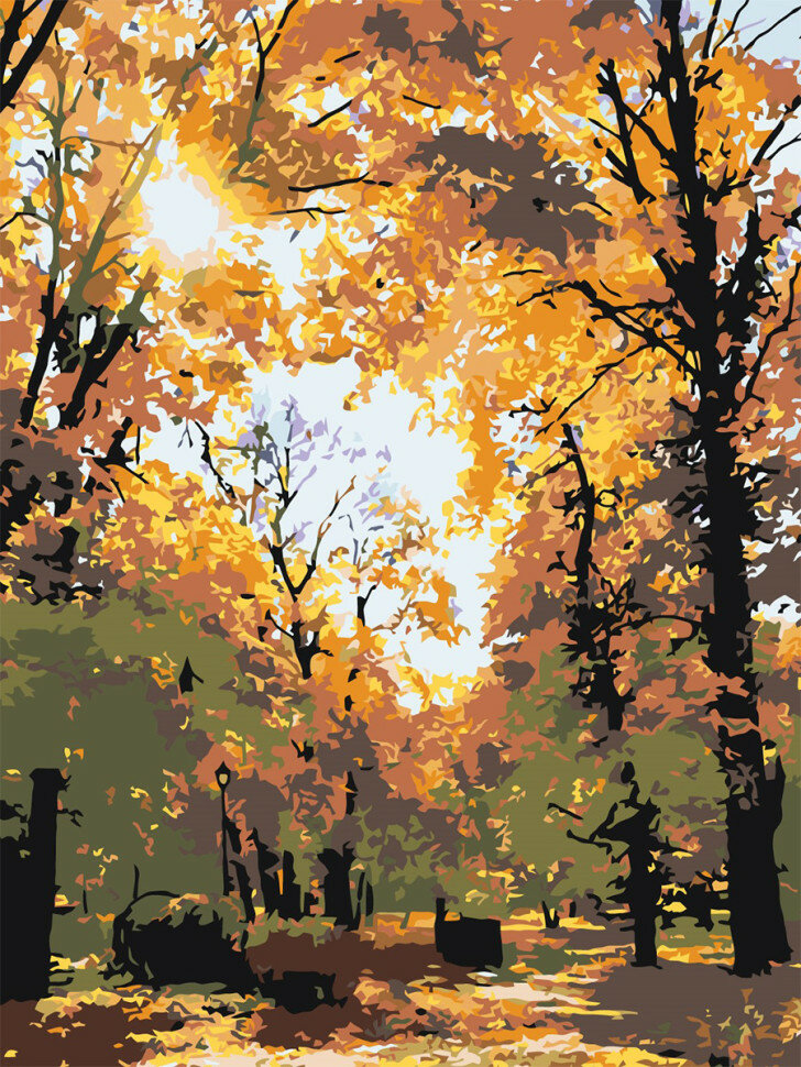 Картина по номерам "Золотая осень" — фото 1