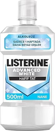 Ополаскиватели Для Полости Рта Ополаскиватель для рта Listerine Advanced White Mild, антибактериальный, отбеливающий, 500мл
