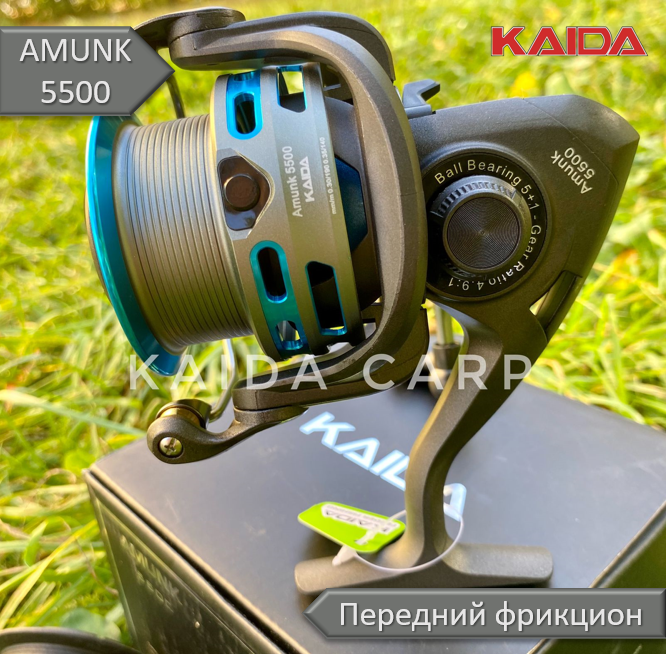 Катушка фидерная KAIDA AMUNK 5500, безынерционная, передний фрикцион — фото 1
