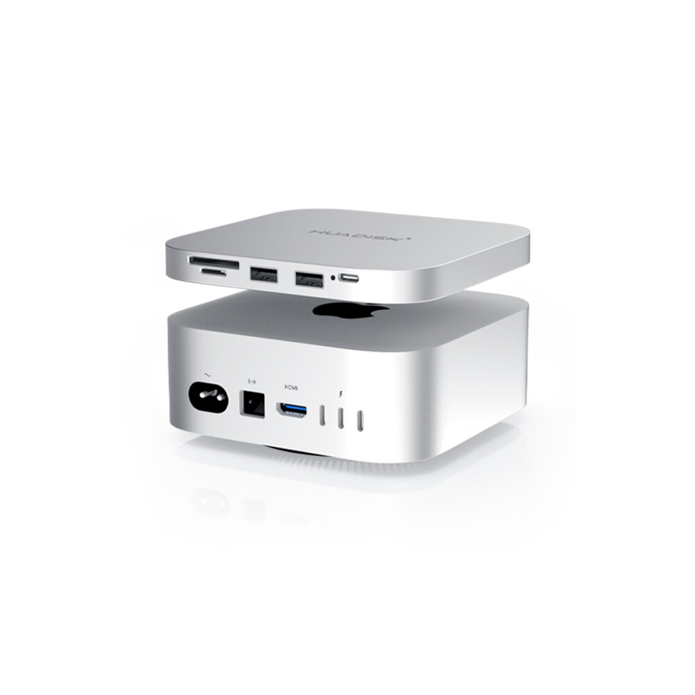 Док-станция для Mac Mini M4 40Gbps с поддержкой SSD PCIe 4.0 — Разветвитель USB-C/Thunderbolt