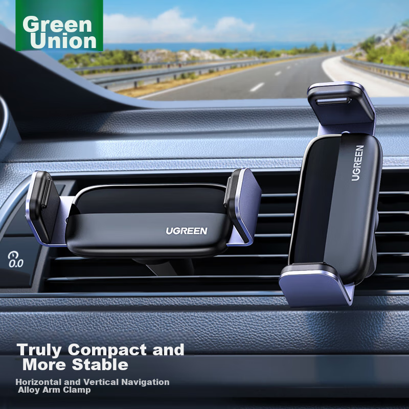 Фотографии UGREEN Car Phone Holder, Car Navigation Phone Mount, Air Vent Phone Holder, Car Accessory, Landscape And Portrait Screen Compatible