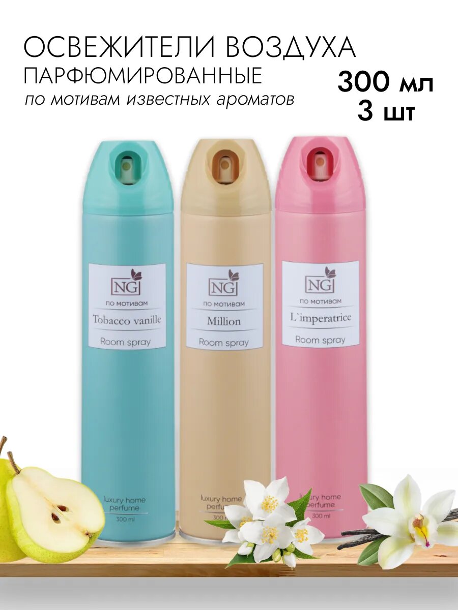 Освежитель воздуха для туалета, парфюмированный 3 шт