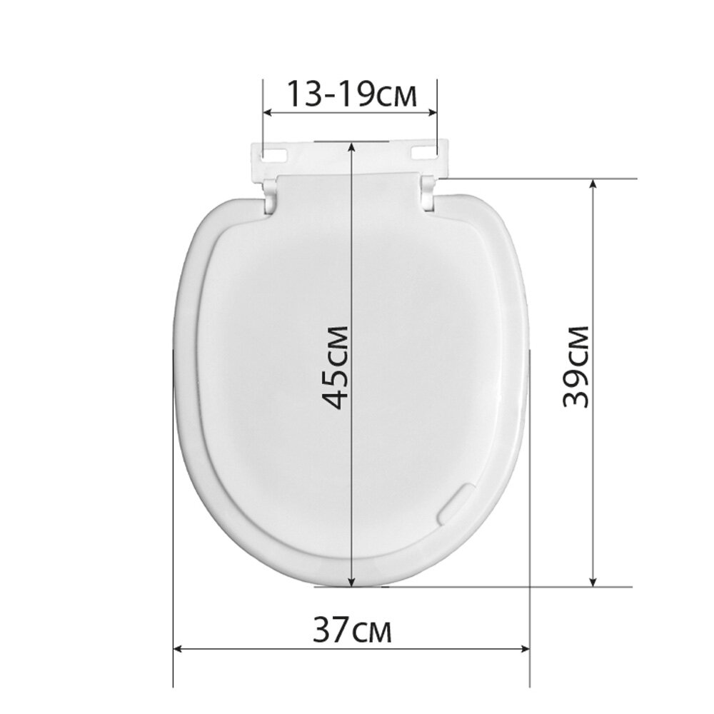 Картинки Сиденье круг. белое с/п