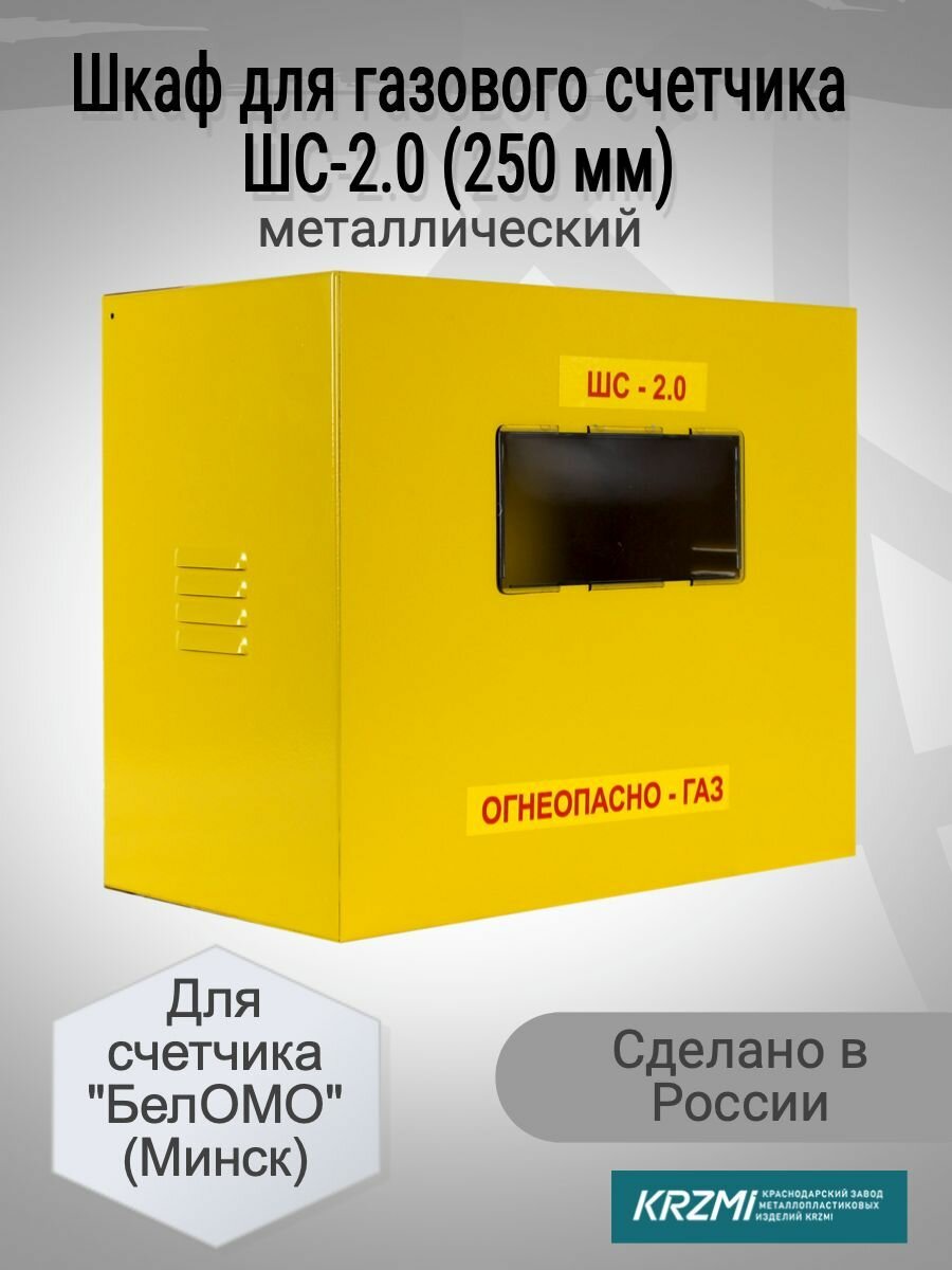 Шкаф для газового счетчика СГД-3Т G-6 металл (250 мм) (минск)