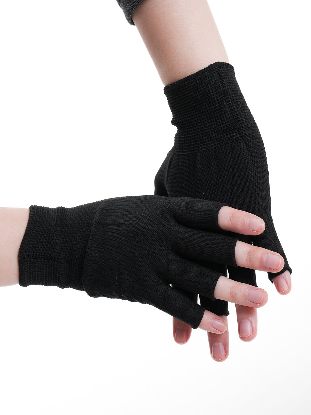 Перчатки для маникюра с защитой от ультрафиолета UPF 50+ 3 пары — фото 1