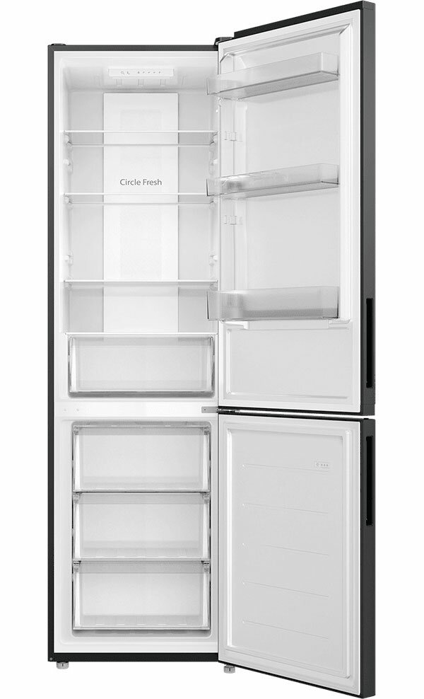Холодильник Candy Двухкамерный холодильник CANDY CFN6200B, черный, 334л, полный NoFrost — фото 1