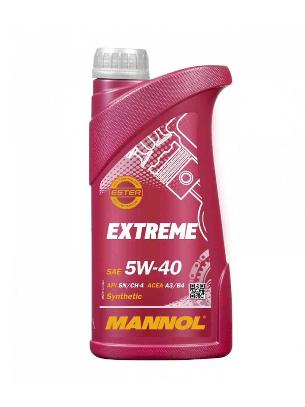 Моторное масло Mannol 7915 Extreme 5W-40 синтетическое 1 л