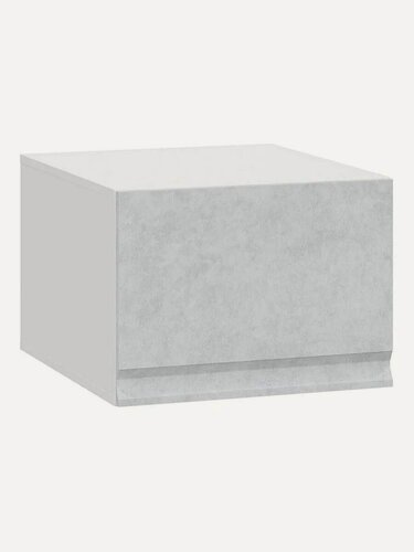 Изображение товара Кухонный модуль навесной, шкаф Велюр с полками, 50х56.2х36 см, Белый / Бетон снежный