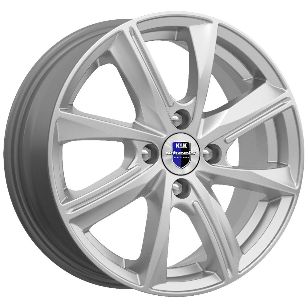 Литой легкосплавный диск K&K Арнар 6x15 4*100 Et:40 Dia:60,1 сильвер