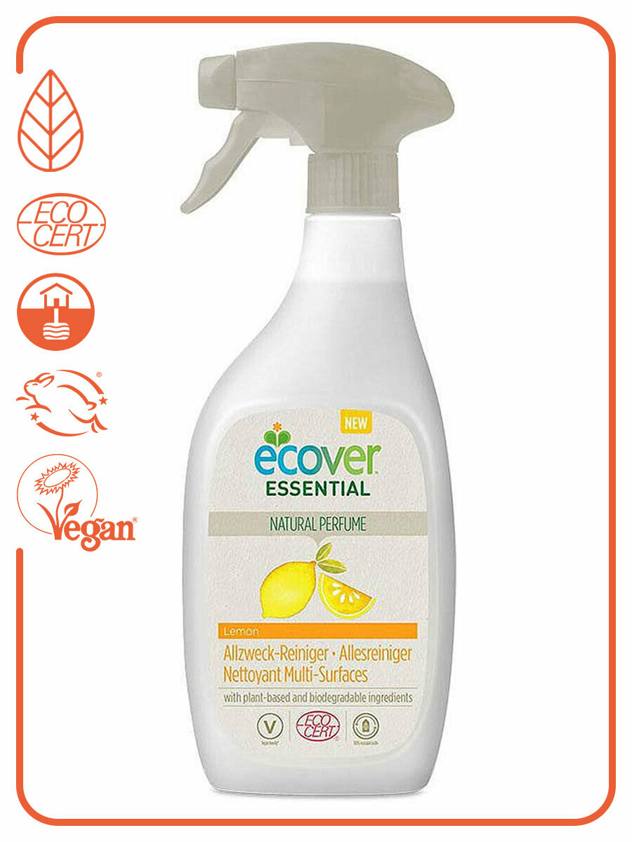 Ecover Экологический спрей универсальный Лимон (ECOCERT) Essential 500 мл
