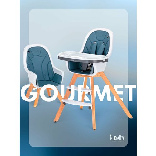 фото Стульчик для кормления детский 2 в 1 nuovita gourmet