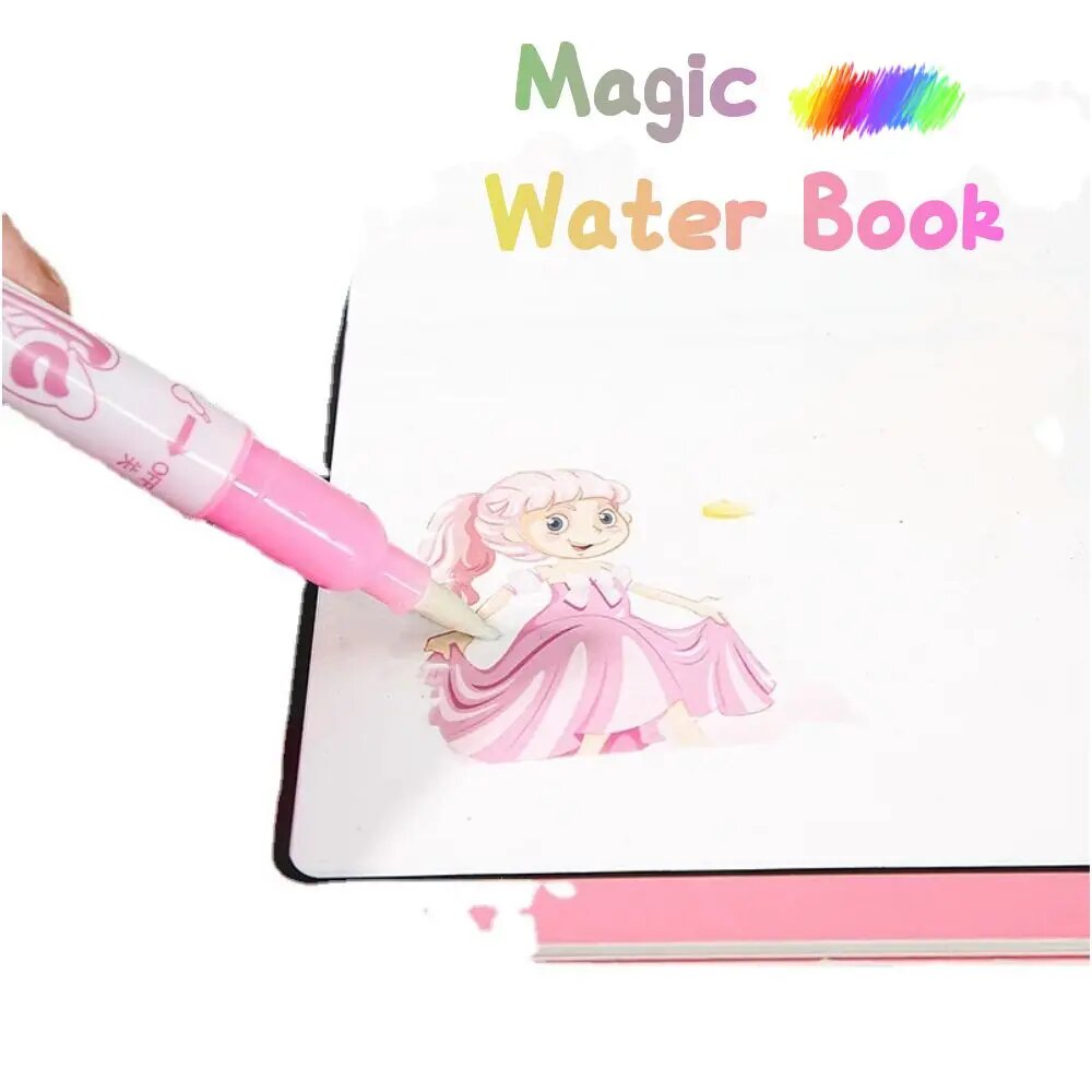 Magic Water Book многоразовая детская книжка для рисования водой, Белый — фото 1