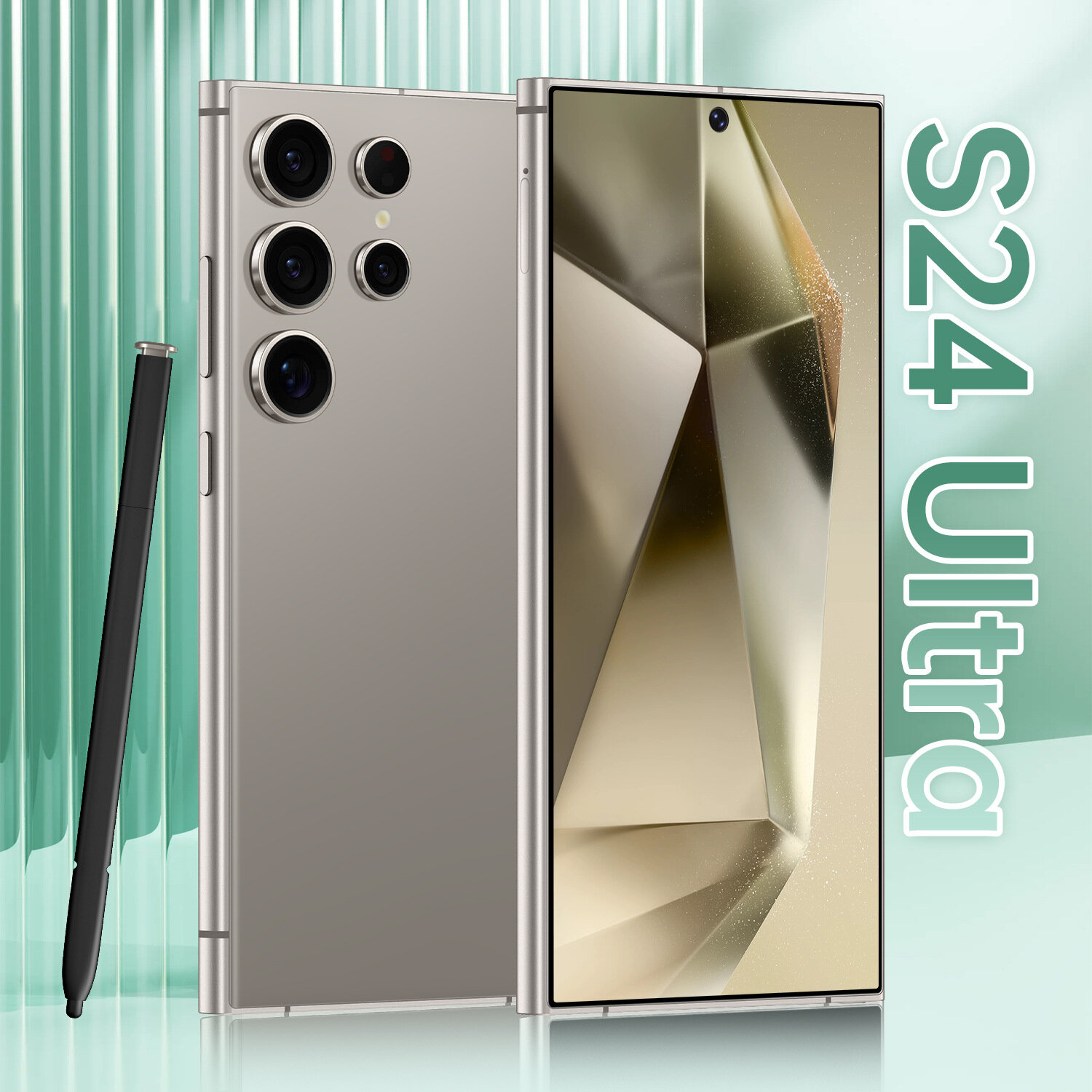 Смартфон S24 Ultra с ультратонким экраном диагональю 7,3", память 16 ГБ и 1 ТБ, серый