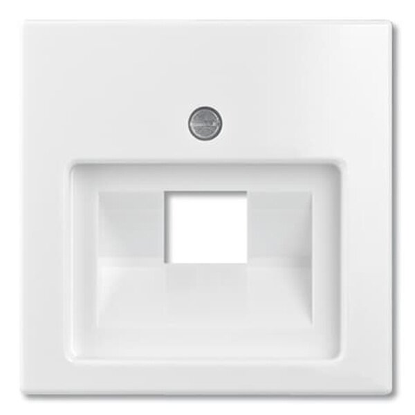 Накладка для розеток RJ11 RJ45 ABB Basic 55 альпийский белый (1803-94-507) 2CKA001753A0096