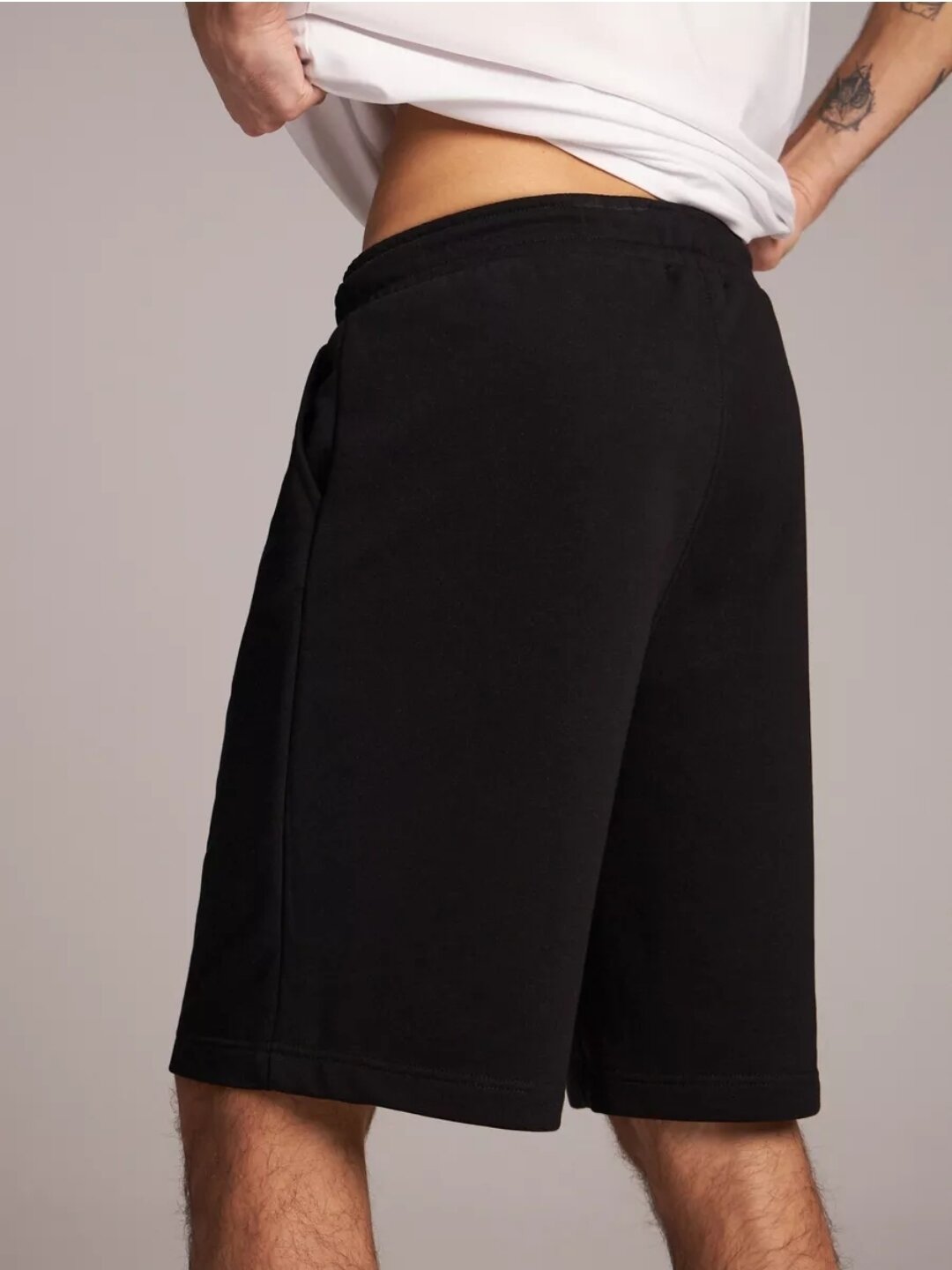 Бермуды  Шорты, размер 56, серый меланж — фото 1