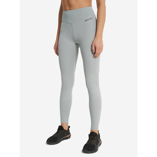 фото Легинсы спортивные kappa fitness women's leggings, размер 48, графитовый