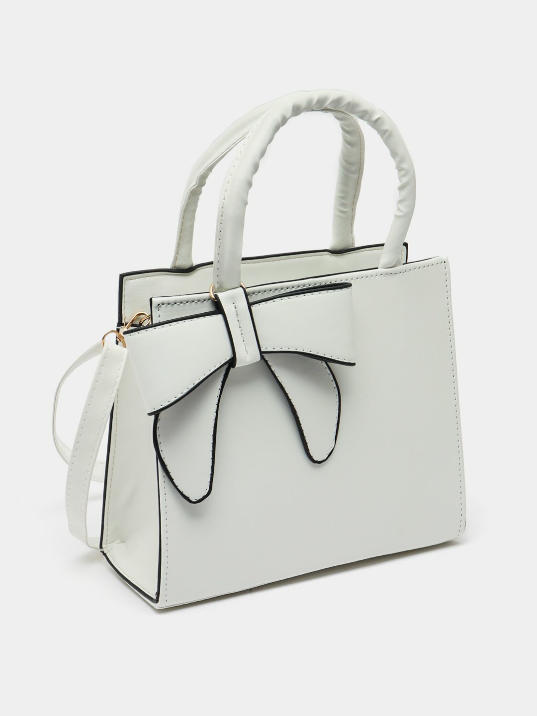 Сумка  BowMiniBag 2025, 2 шт, фактура гладкая, белый,