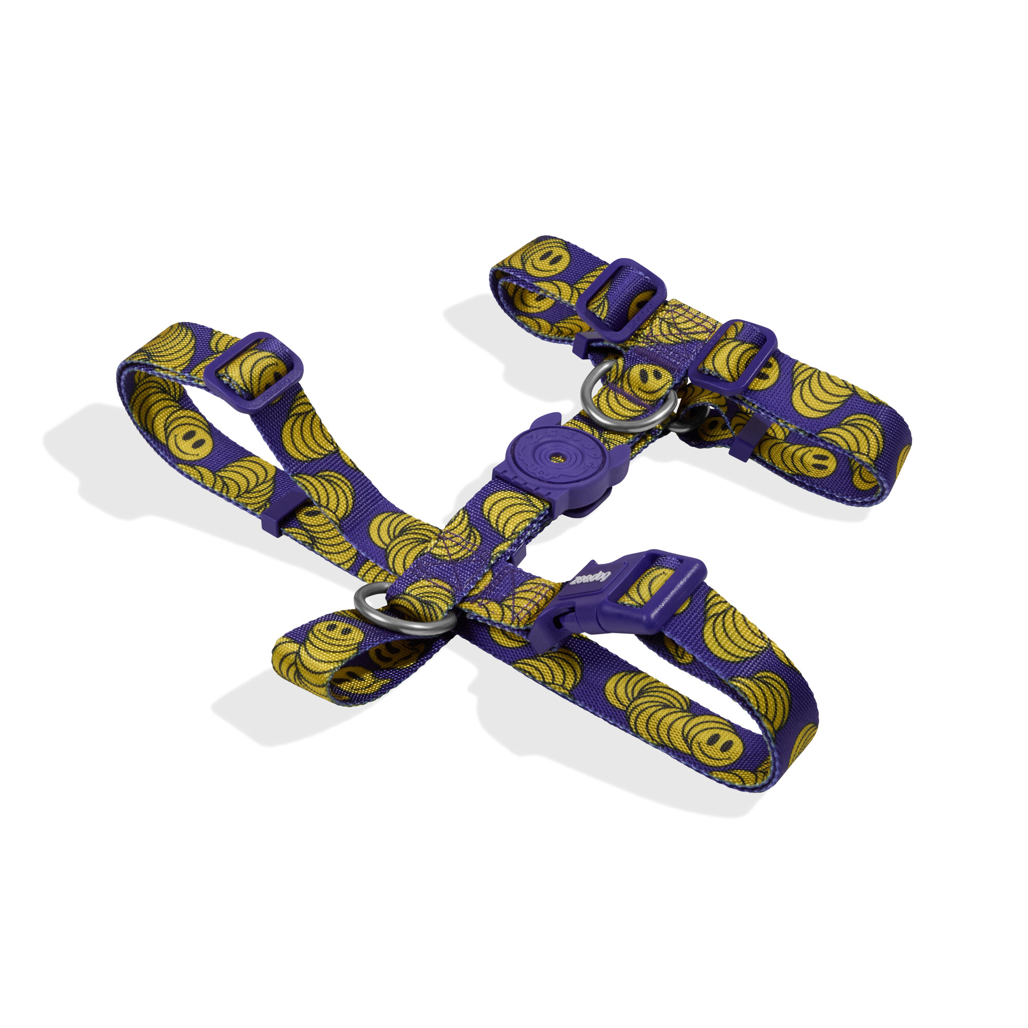 Шлейка LORDS OF ZEE.TOWN ZMILEY Zee.Dog (синий / желтый / XS)