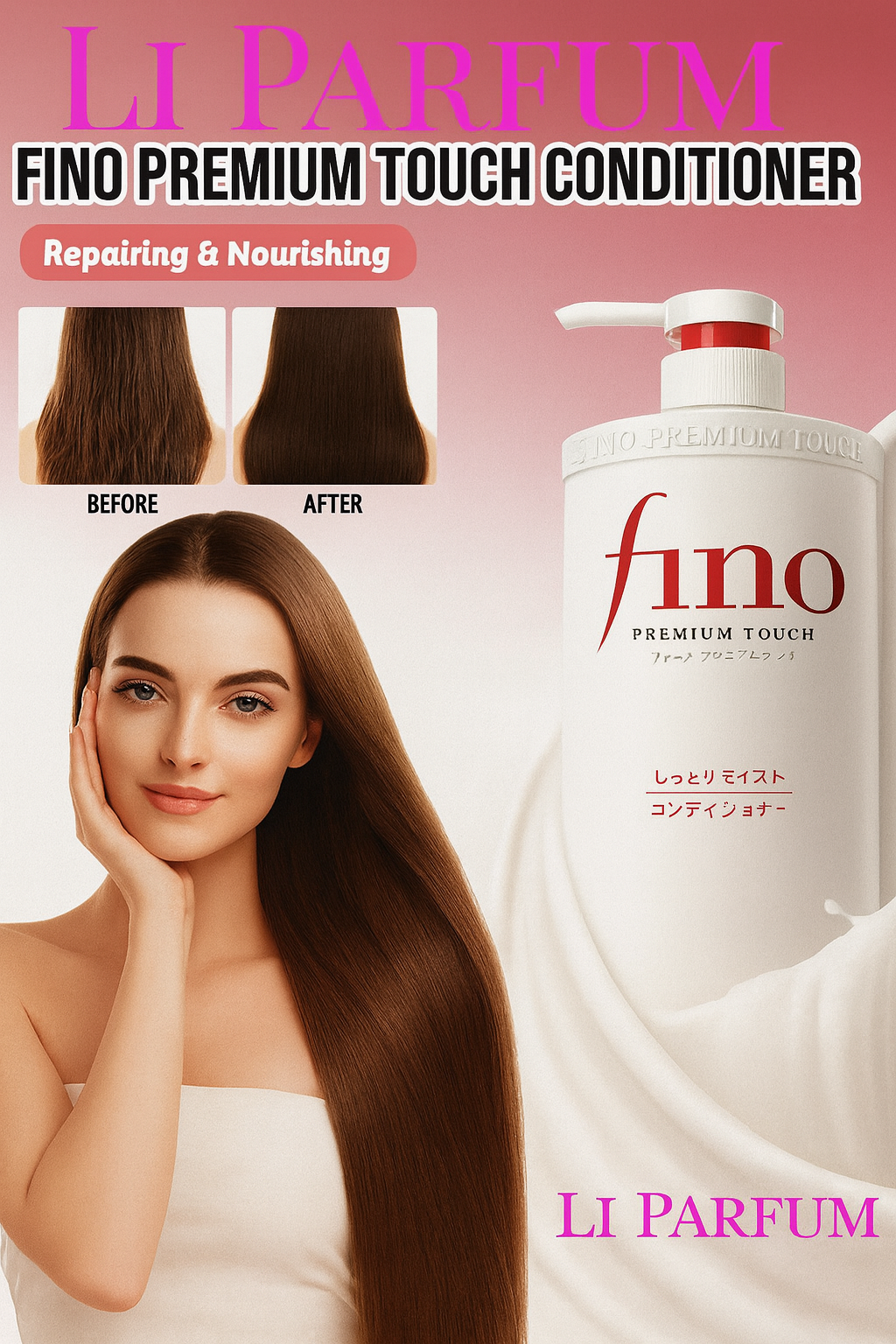 Fino Premium Touch Shampoo – Премиальный уход за волосами с сывороткой красоты Объём: 550 мл