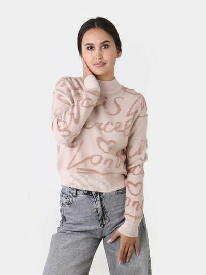 Свитер размер One Size, , пудровый — фото 1