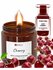 MILV Свеча ароматическая с деревянным фитилём "CHERRY" 100 мл, до 20 час