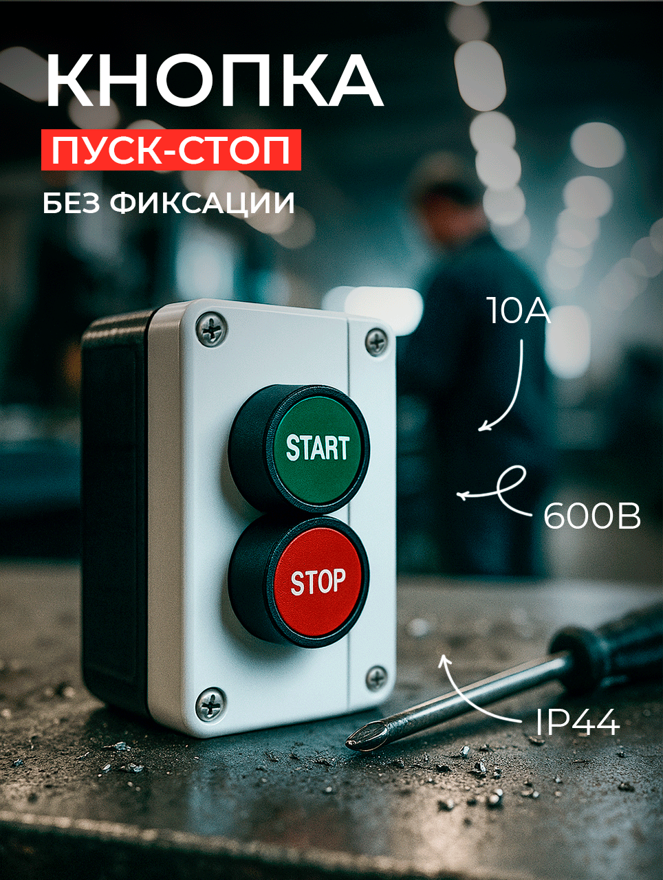 Пост кнопочный Start-Stop GB2-B215 (N/C + N/O)