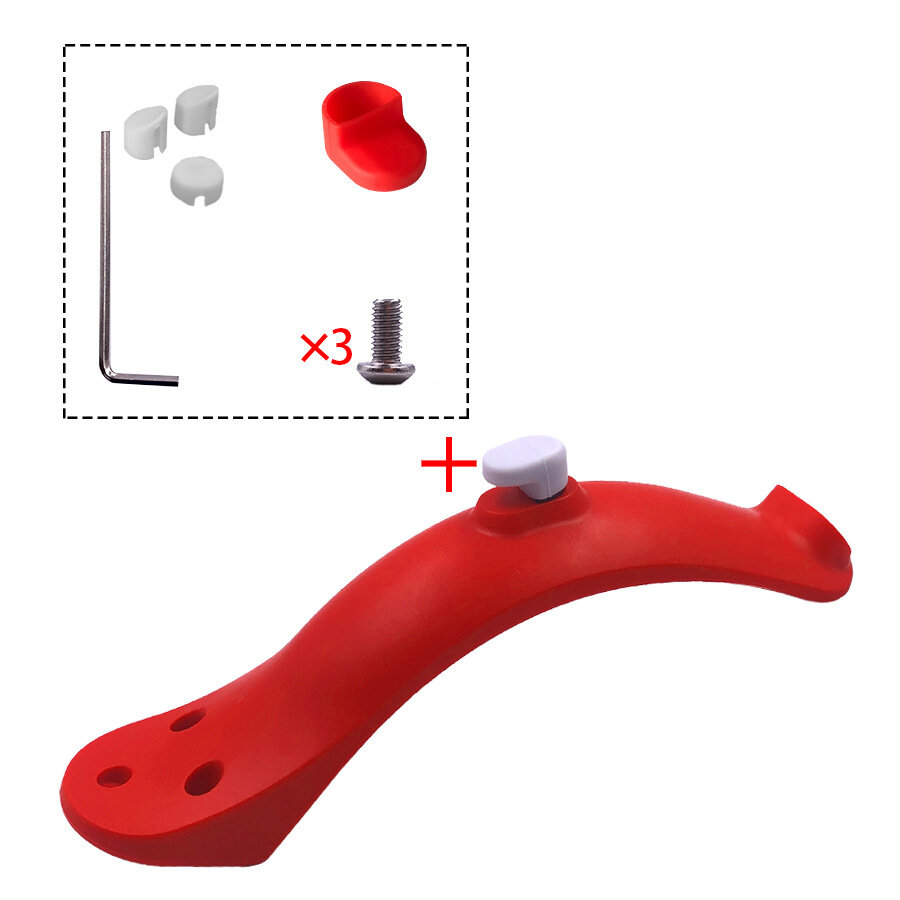 Картинки Универсальные аксессуары для электрических скутеров Xiaomi M365, короткое заднее крыло с крючком с винтовым