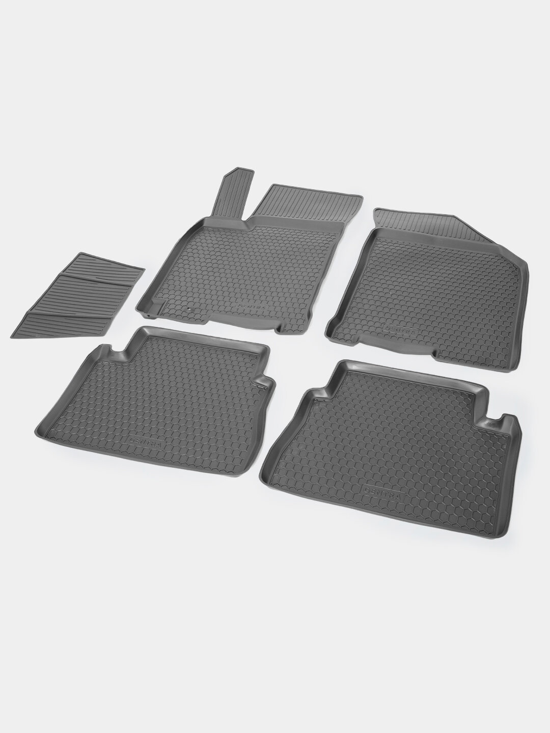 Коврики салона Poliplast Chevrolet Gentra/Lacetti, для салона, с бортиками