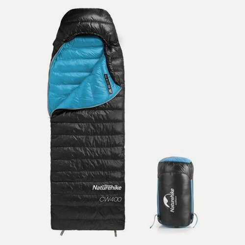 Изображение товара Мешок спальный Naturehike CW400 NH18C400-D с утиным пухом, размер L, черный
